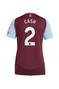 Aston Villa Matty Cash #2 Fotballdrakt Hjemme Klær Dame 2024-25 Korte ermer